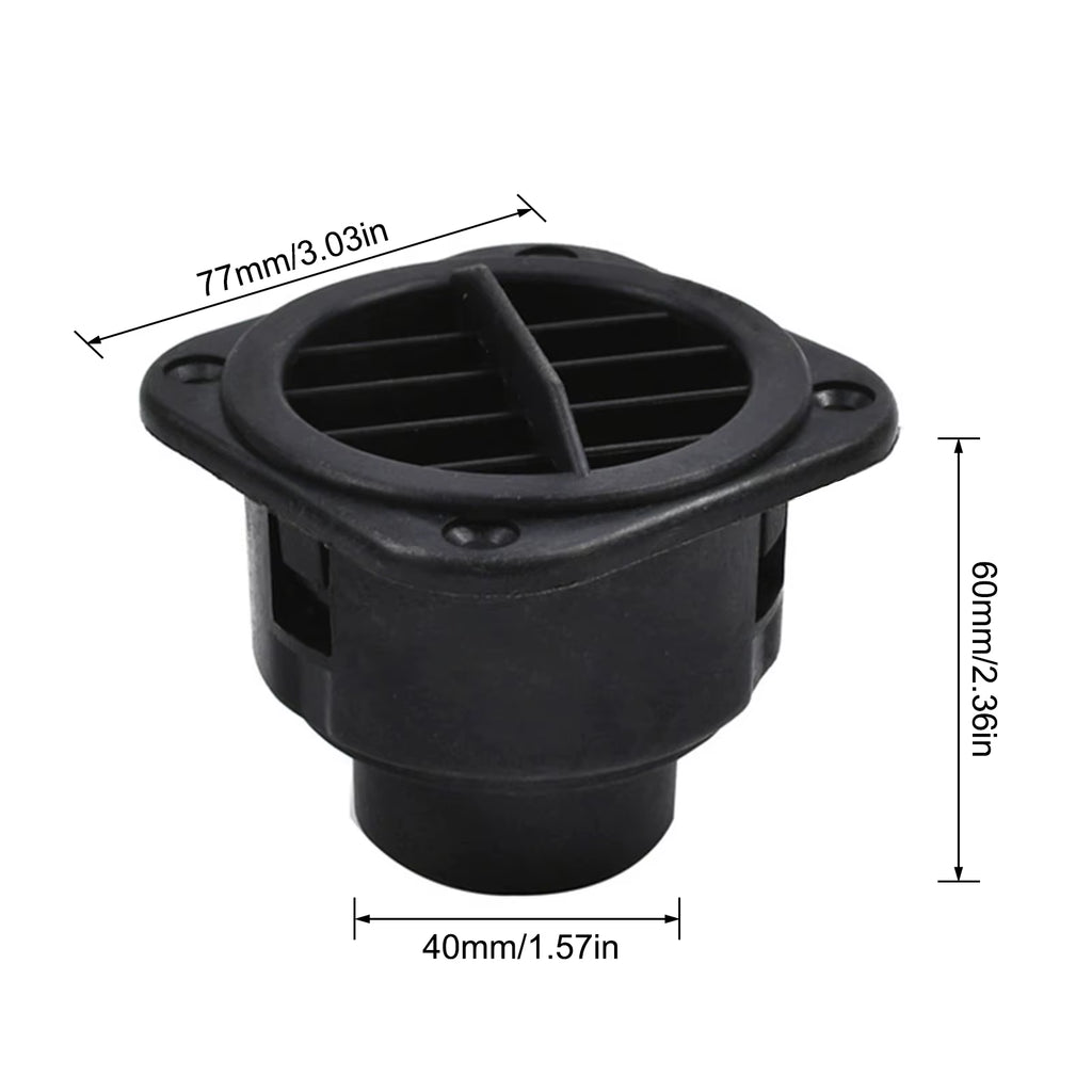40/60/75Mm RV Bus Car Dashboard Air Vent Conditioning Outlet for Eberspacher Webasto Propex Exhaust Grille Ventilation Heaters
