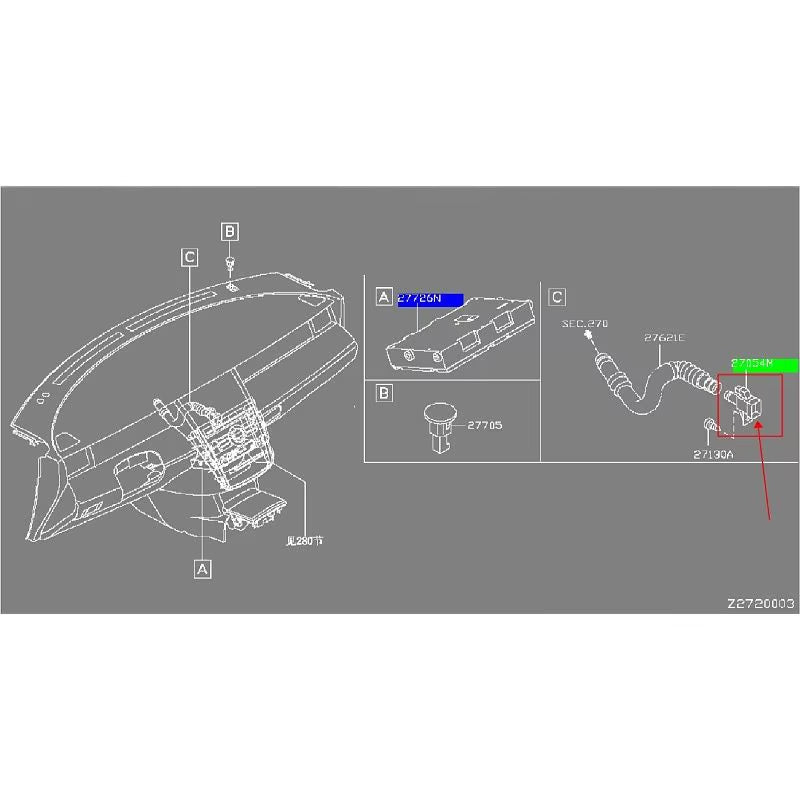 For NISSAN TIIDA QASHQAI X-TRAIL LIVINA ALTIMA Indoor Temperature Sensor Air Conditioning Temperature Sensor Original Factory