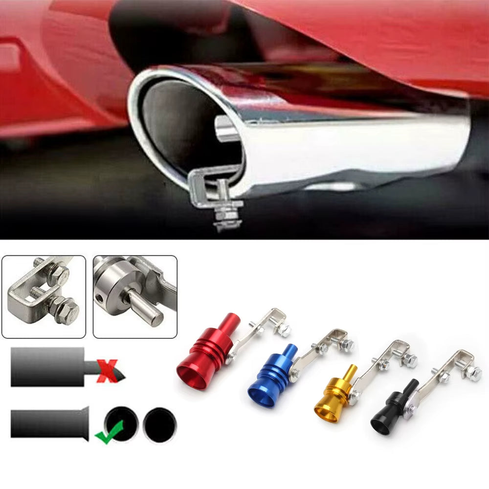 Universal Simulator Whistler Exhaust Fake Turbo Whistle Pipe Sound Muffler Blow off Car Styling Tunning S/M/L/XL